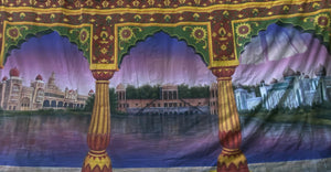 BACKDROP - INDIAN PALACE LOOKING ON WATER H3m x W6m