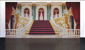 BACKDROP - PALACE INTERIOR WITH STAIRCASE H5m x W8m
