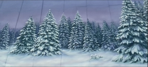 BACKDROP - WINTER FOREST H1.6m x W3m