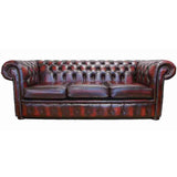 Chesterfield Leather Sofa Oxblood